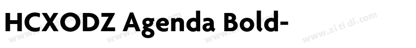 HCXODZ Agenda Bold字体转换